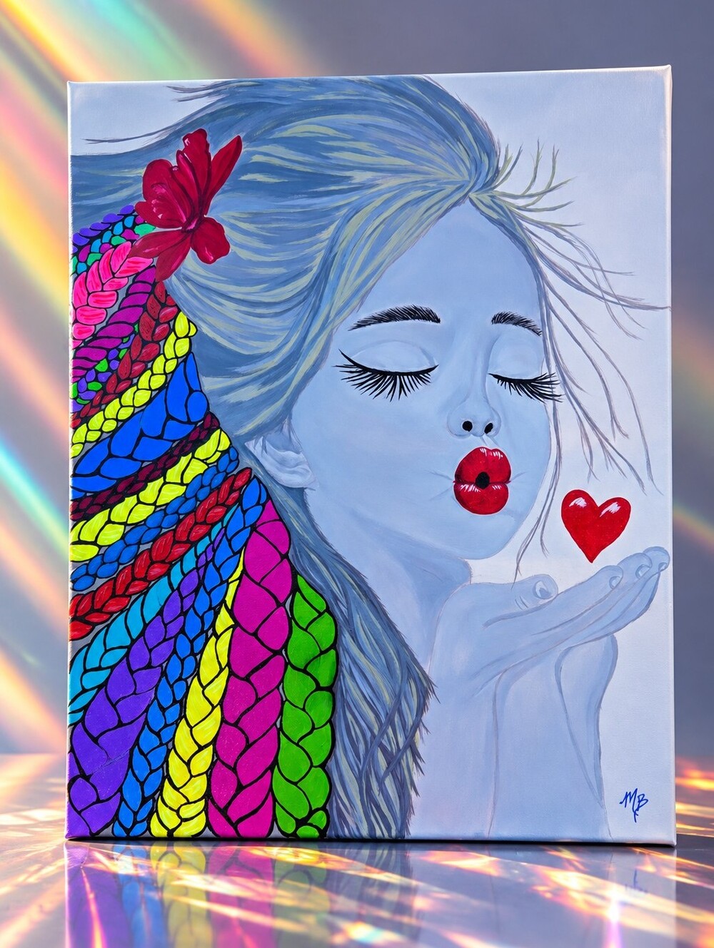 A Little Piece Of My Heart - 18x24 Canvas